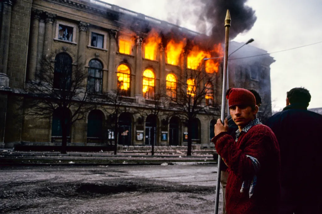 A romániai forradalom kezdete (Temesvár, 1989. december 16.)