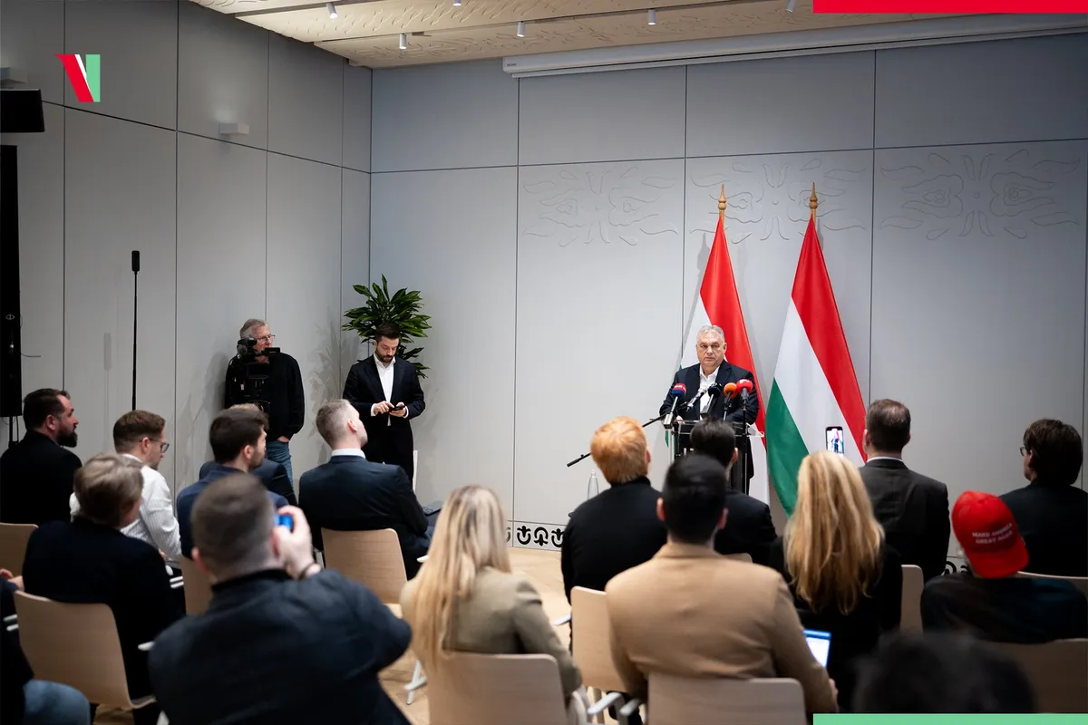 Orbán Viktor sajtótájékoztatója Brüsszelben
