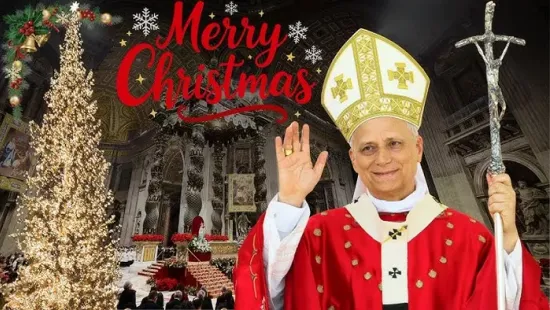 A pápa bemutatta első karácsonyi szentmiséjét