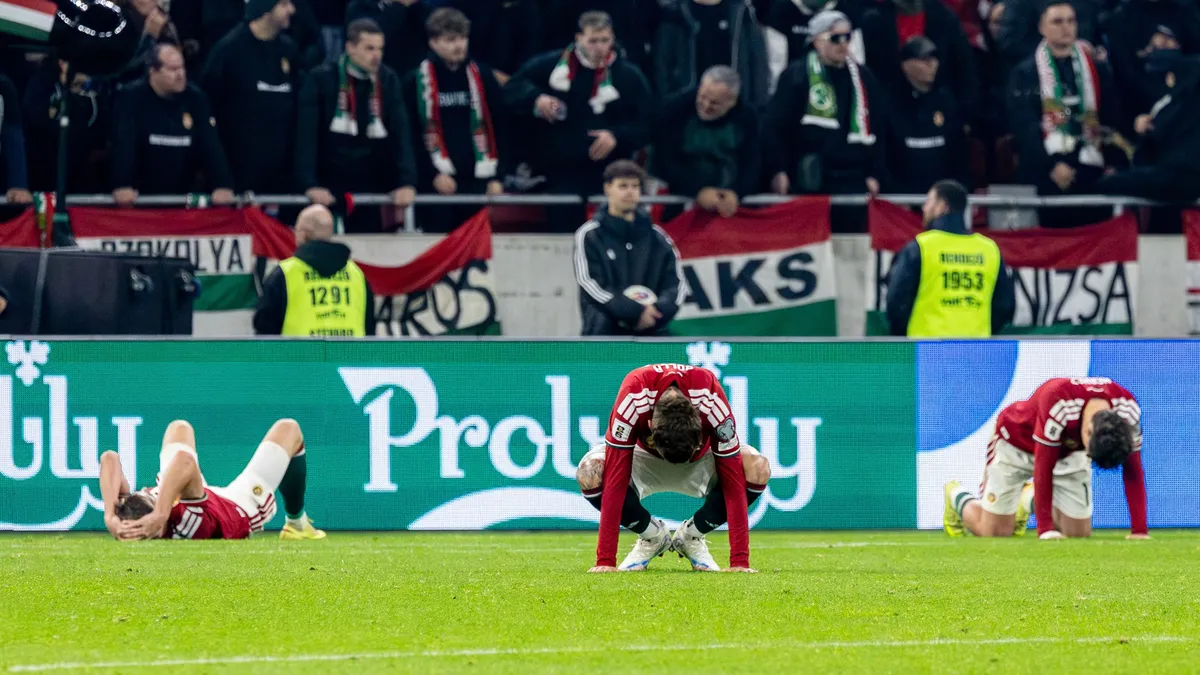 A magyar válogatott játékosai összeomlottak az elveszített selejtező után