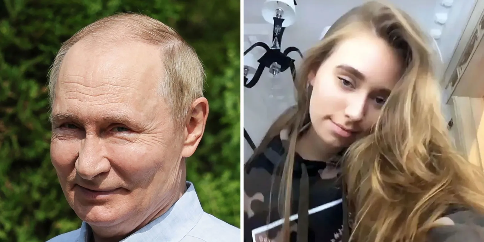 Putyin eltitkolt lányát a háborúról kérdezték