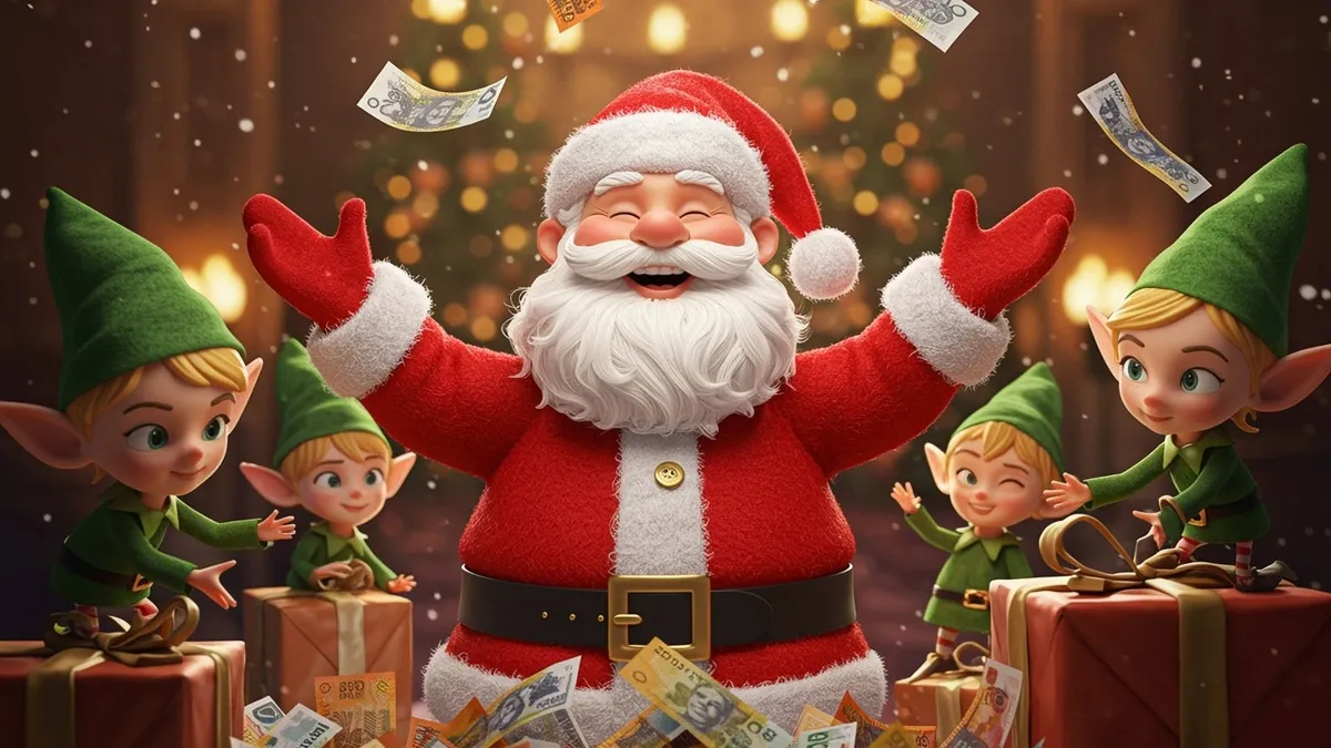 3 csillagjegy pénzhez jut ünnepek előtt Animated,Character,3d,Image,Of,Happy,Santa,And,His,Elves