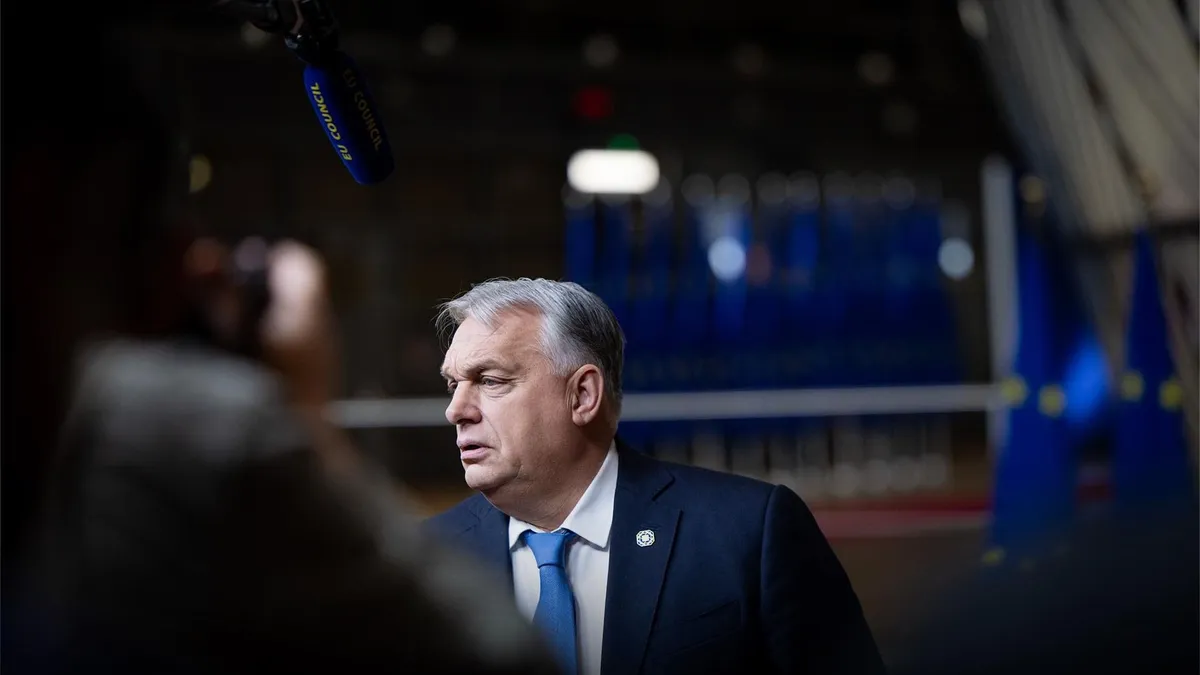 Orbán Viktor az EU-csúcson