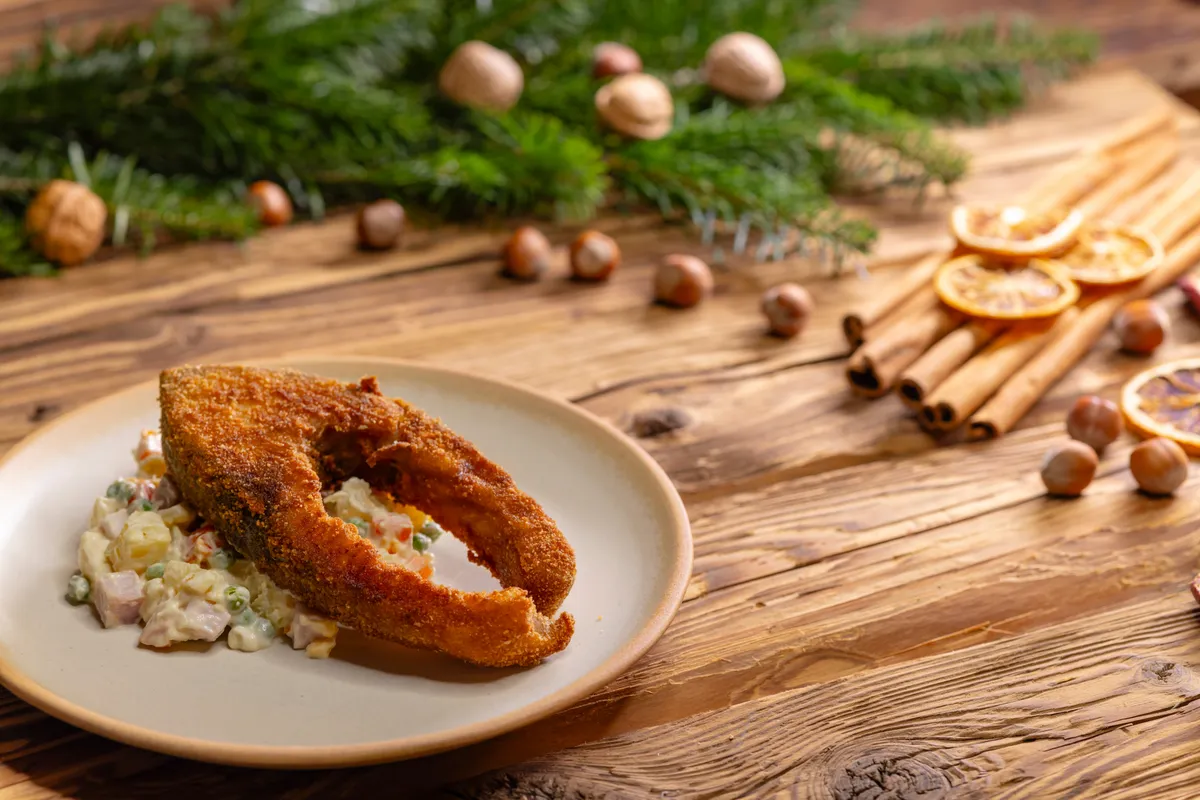 saláta recept: karácsony