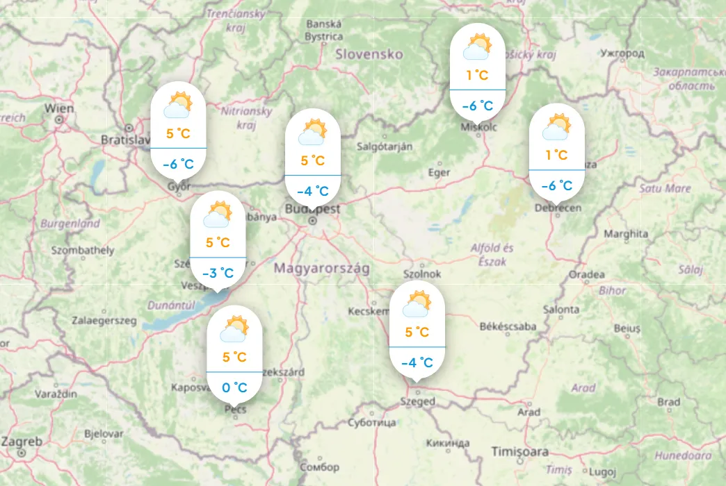 Enyhül az időjárás, majd váratlan fordulat érkezik