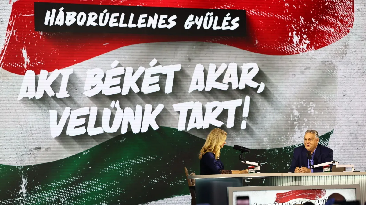 Háborúellenes Gyűlés, Mohács, 2025.12.13
DÁP, HEGY
Orbán Viktor és Andor Éva