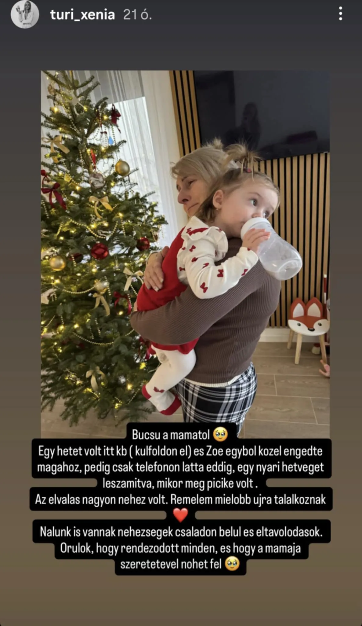 Turi Xénia anyukája meglátogatta a kis Zoét.