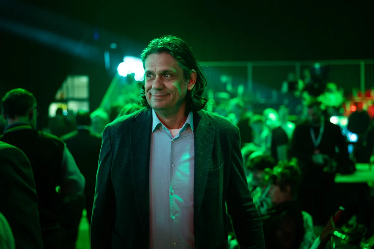 Deutsch Tamás a Háborúellenes Gyűlésen