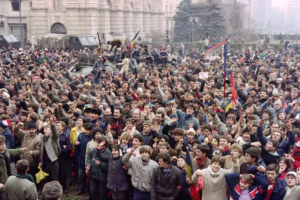 A romániai forradalom kezdete (Temesvár, 1989. december 16.)