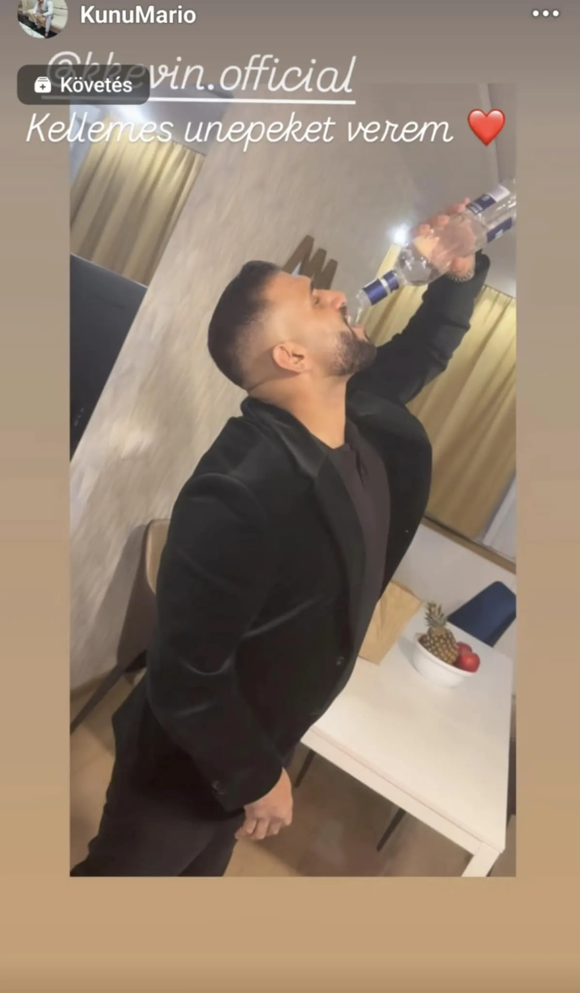 Kunu Máriónak 7 deci vodka sem okoz kihívást.