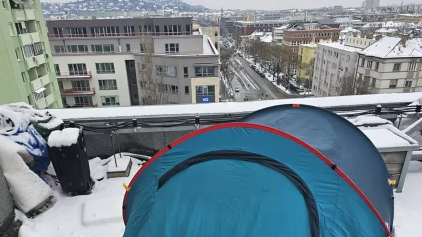 Hajléktalanok élnek a kelenföldi panelházak tetején: így jutnak be a lakásokba