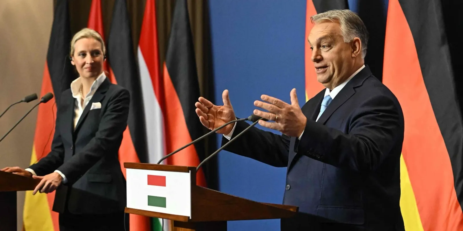 Orbán Viktor kiállt Alice Weidel mellett