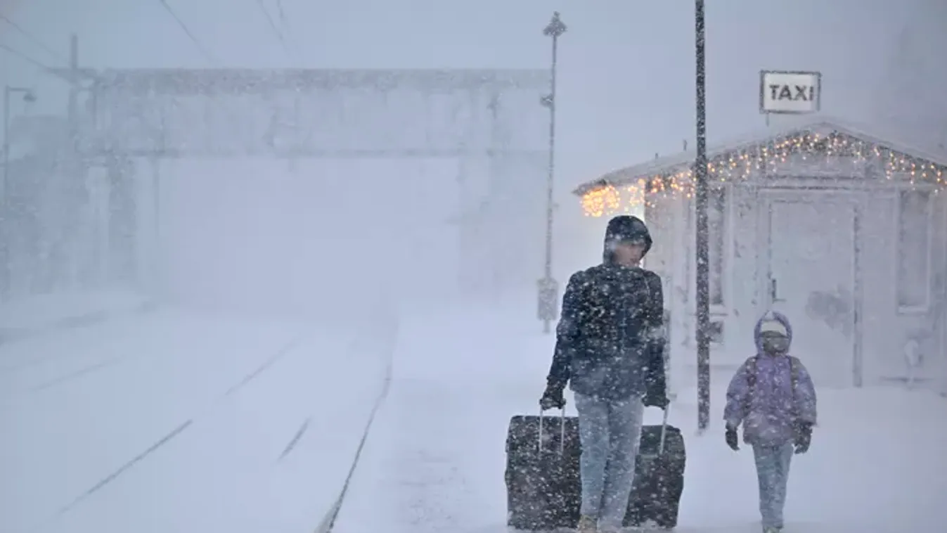 Kettészakítja az országot a hófúvás, mutatjuk, hol lesz a legrosszabb