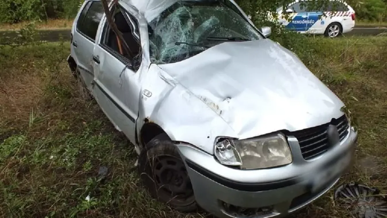 Drogos ámokfutó törte totálkárosra a lopott autót