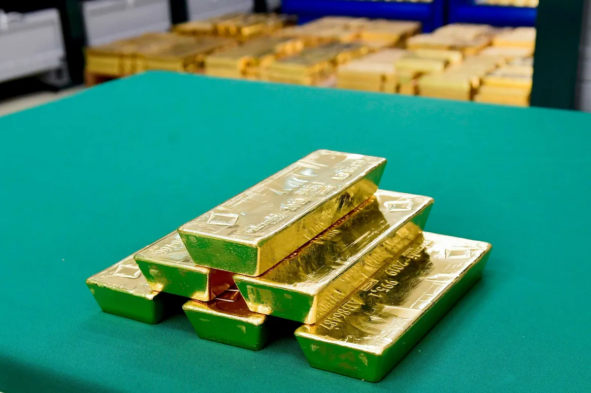 A magyar aranytartalék egy része