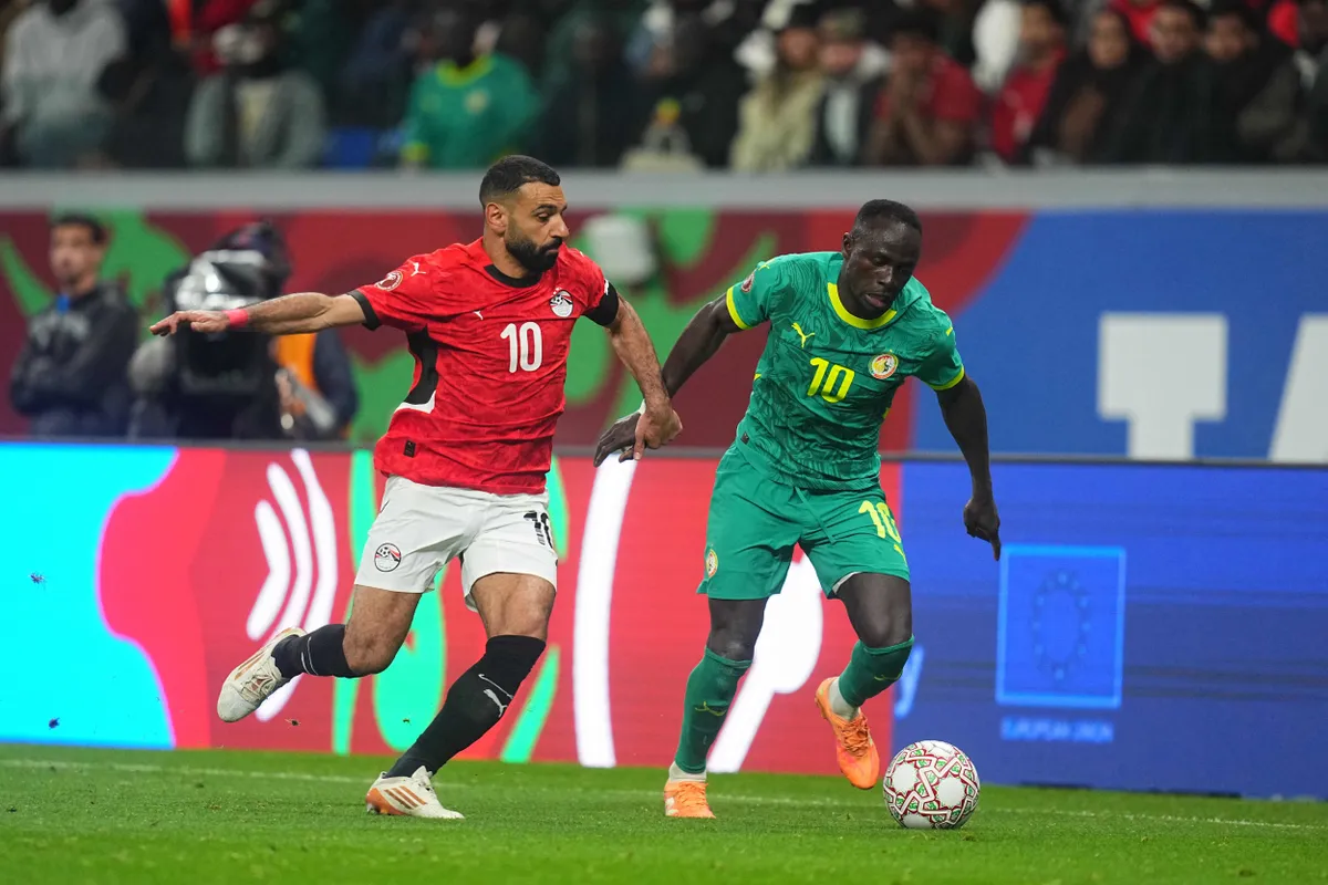 Mohamed Szalah és Sadio Mané a Szenegál-Egyiptom meccsen