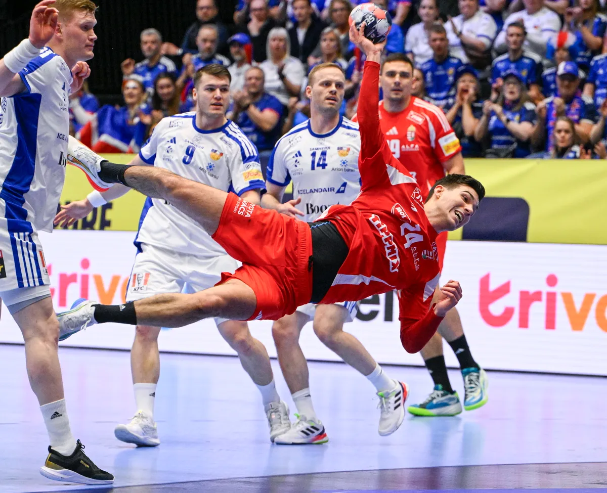 Magyarország-Izland mérkőzés a férfi kézilabda Európa-bajnokságon