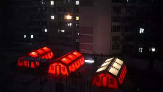 Kijevben melegedősátrakat állítottak fel