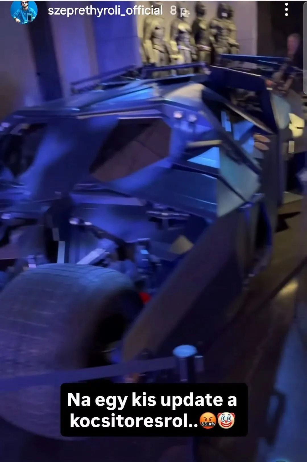 Szépréthy Roli olyan csereautót kapott az összetört Porsche helyett, amit múzeumban is mutogathatnának.