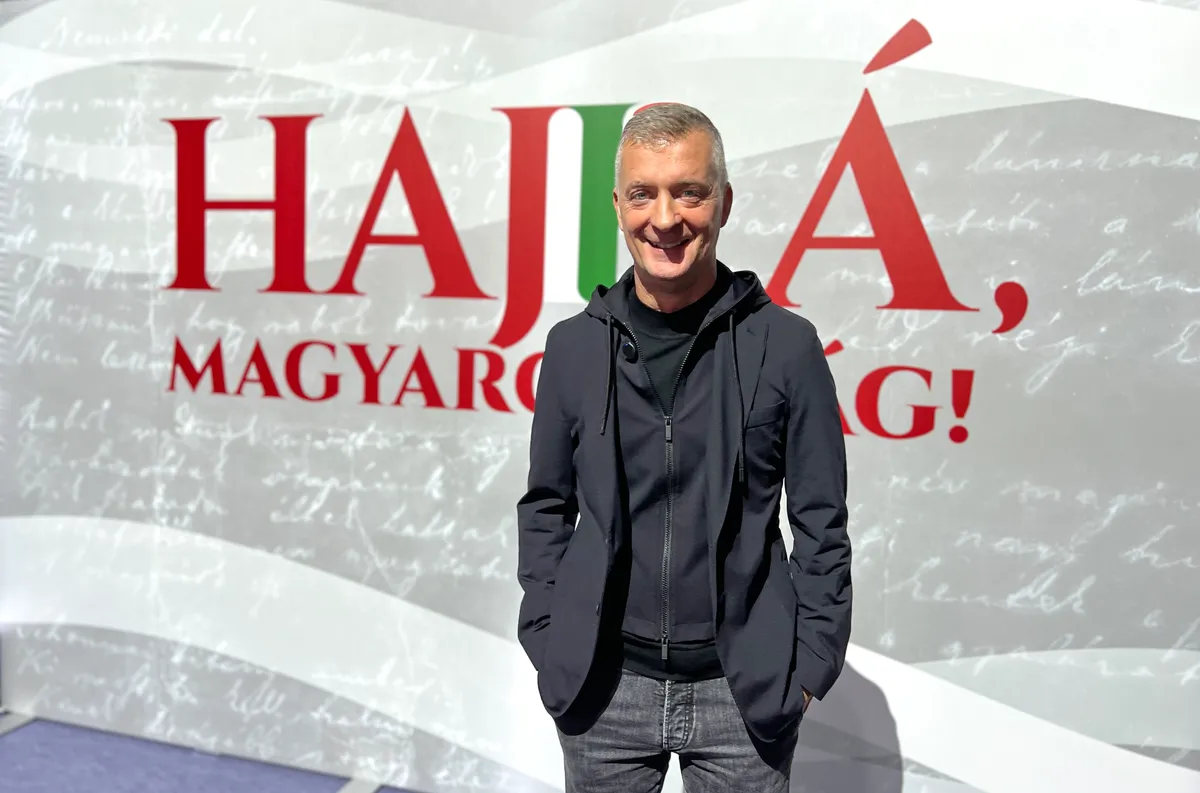 Kubatov Gábor a kaposvári Háborúellenes Gyűlésen