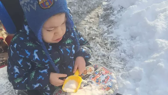 SMA Zsombi új élete - szánkózás a hóban