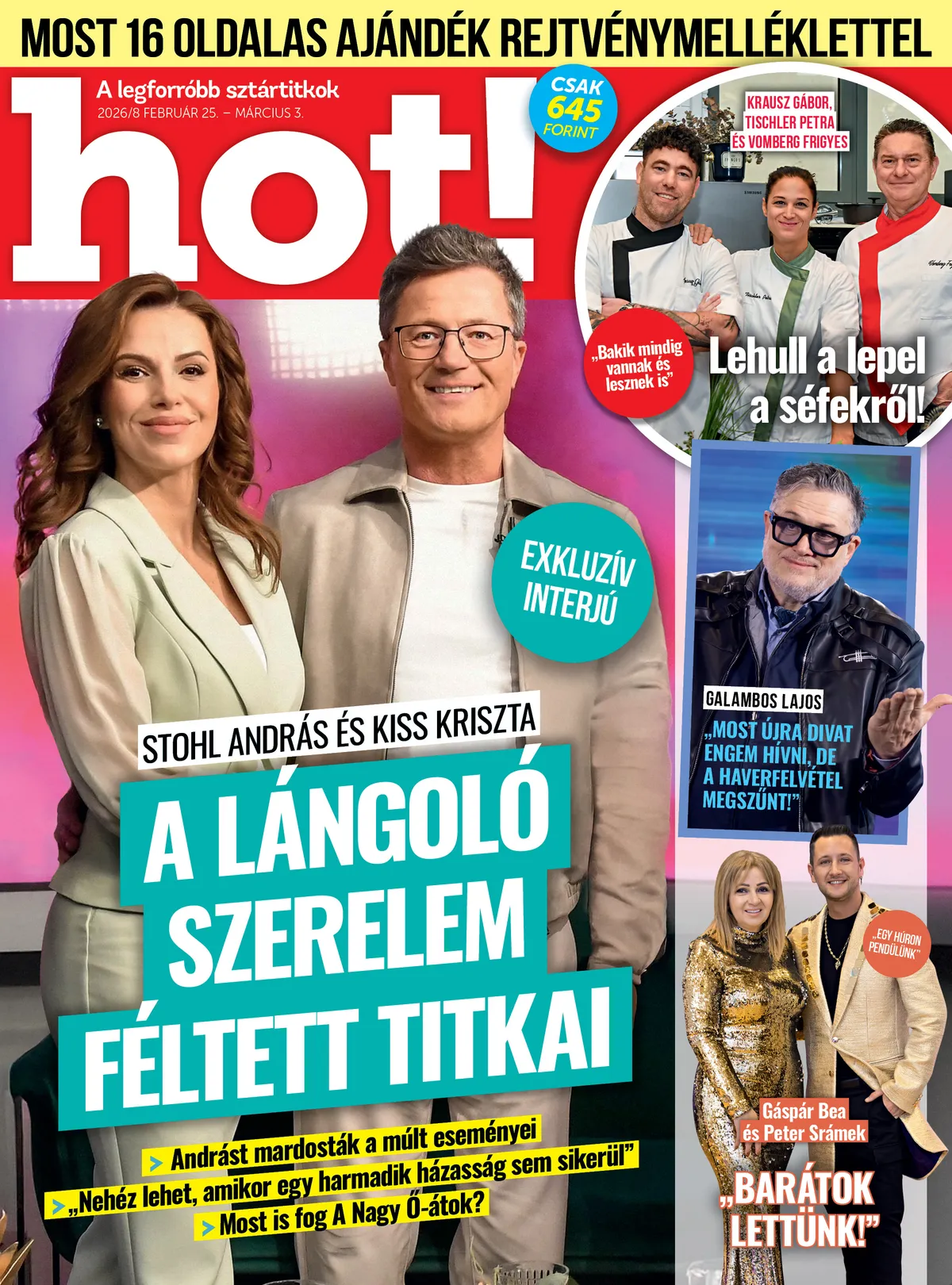 További izgalmas sztárhírekért keresd a hot! magazin legfrissebb számát!