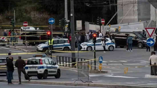 Páncélozott harcjárművek Róma központjában