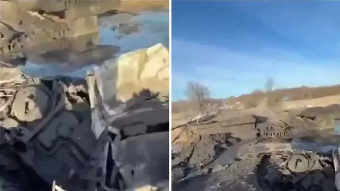 Az ukránok szétlőtték Vaszilivka hídját