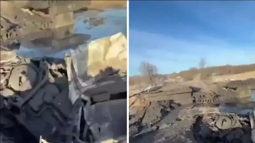 Az ukránok szétlőtték Vaszilivka hídját