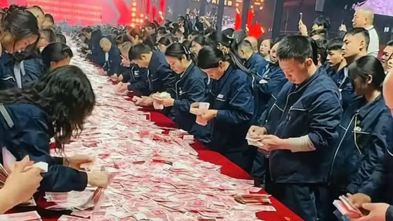 8 milliárd forint készpénzt osztott szét egy kínai igazgató