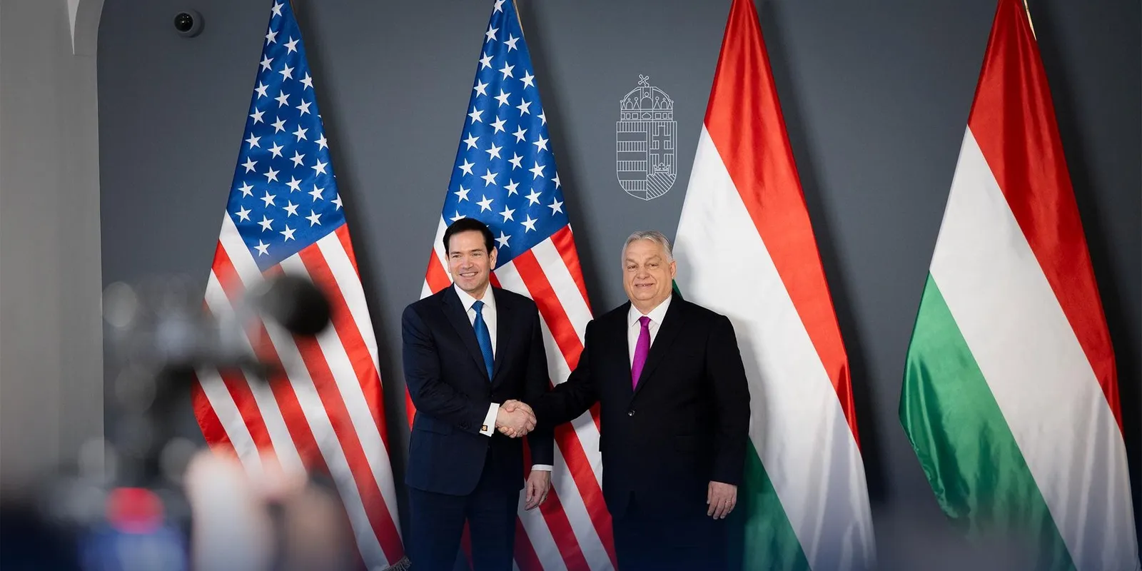 Marco Rubio és Orbán Viktor közös sajtótájékoztatója