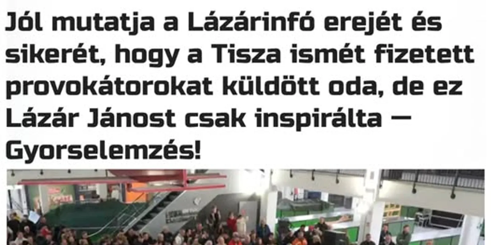A Tisza Párt ismét fizetett provokátorokat küldött
