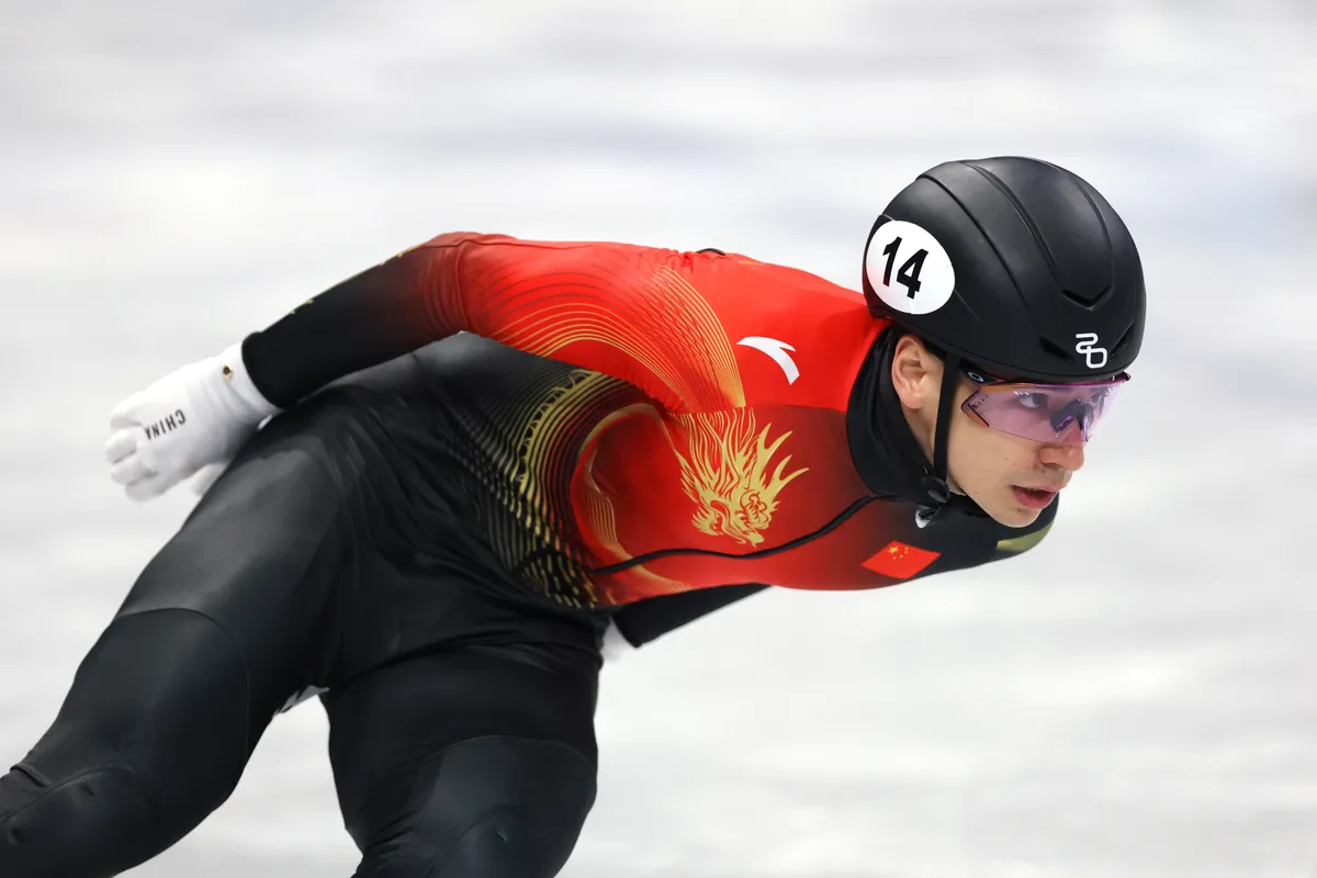 A rövid pályás gyorskorcsolyázó Liu Shaoang