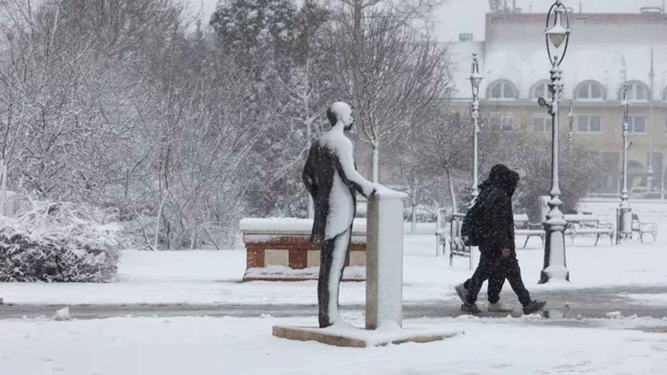 Varázslatos látvány: fehérbe borult a táj Nagykanizsán
