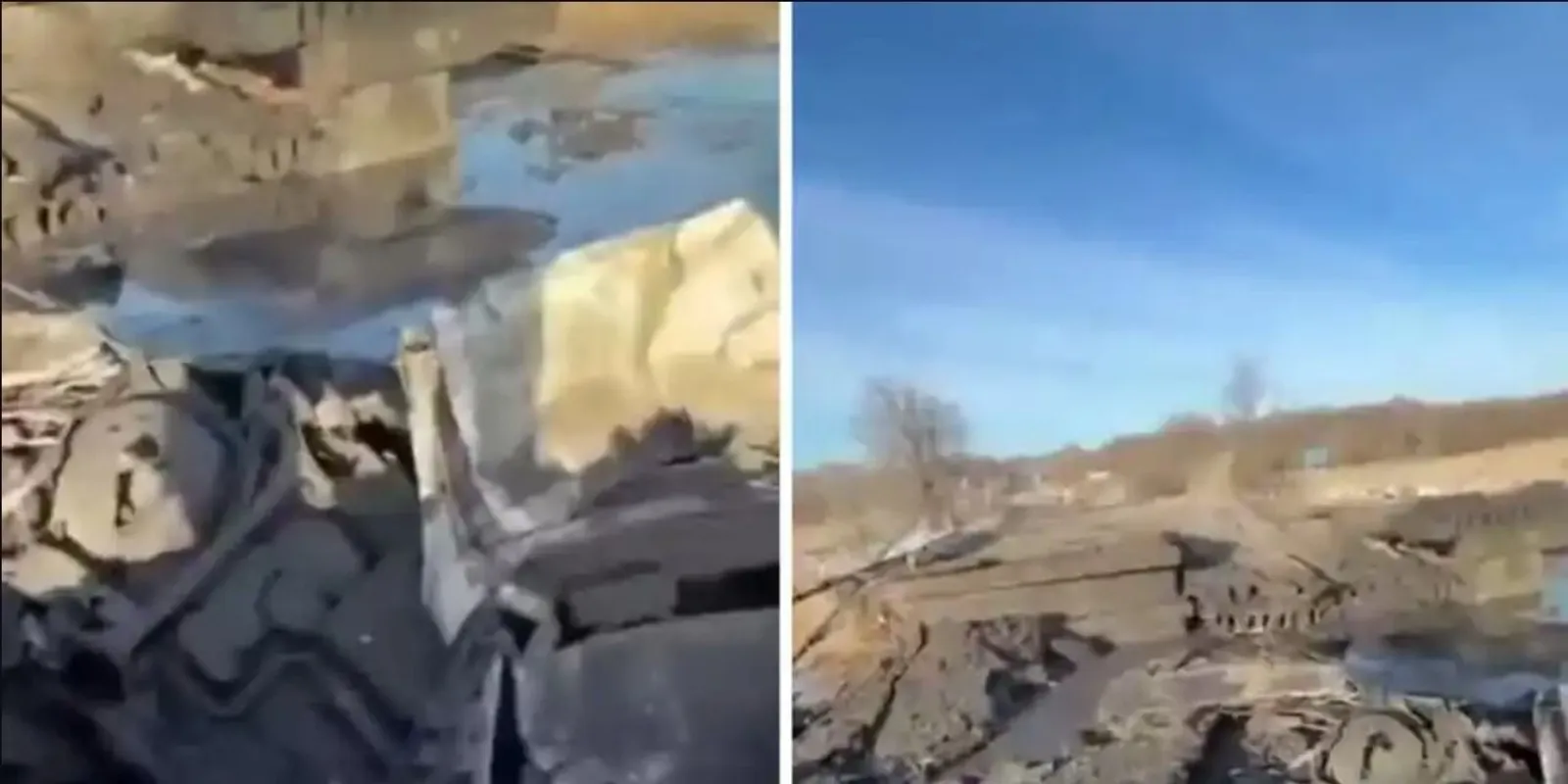 Az ukránok szétlőtték Vaszilivka hídját