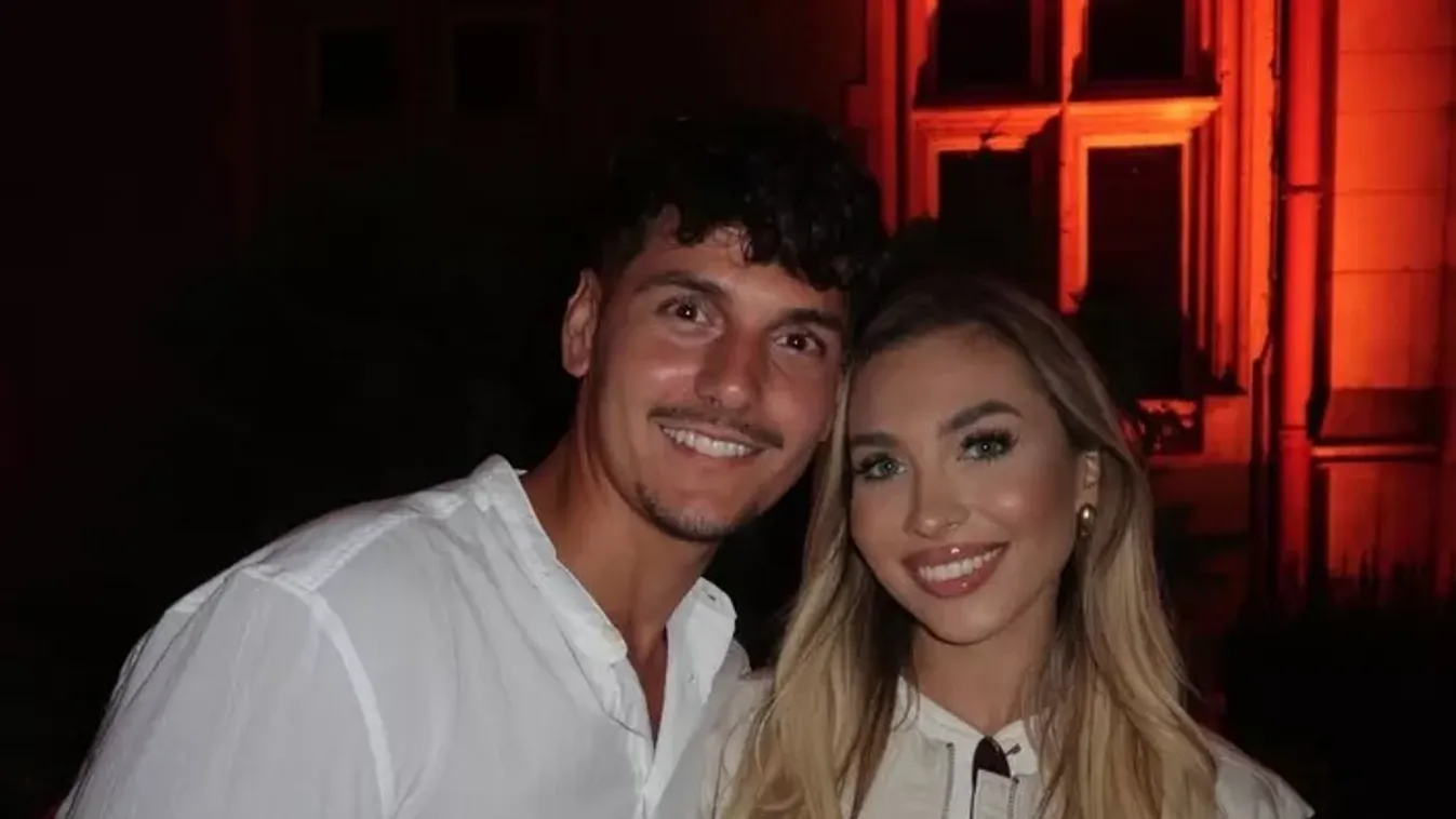 Menyasszonyi ruhában fotózkodott Bódi Hunor párja