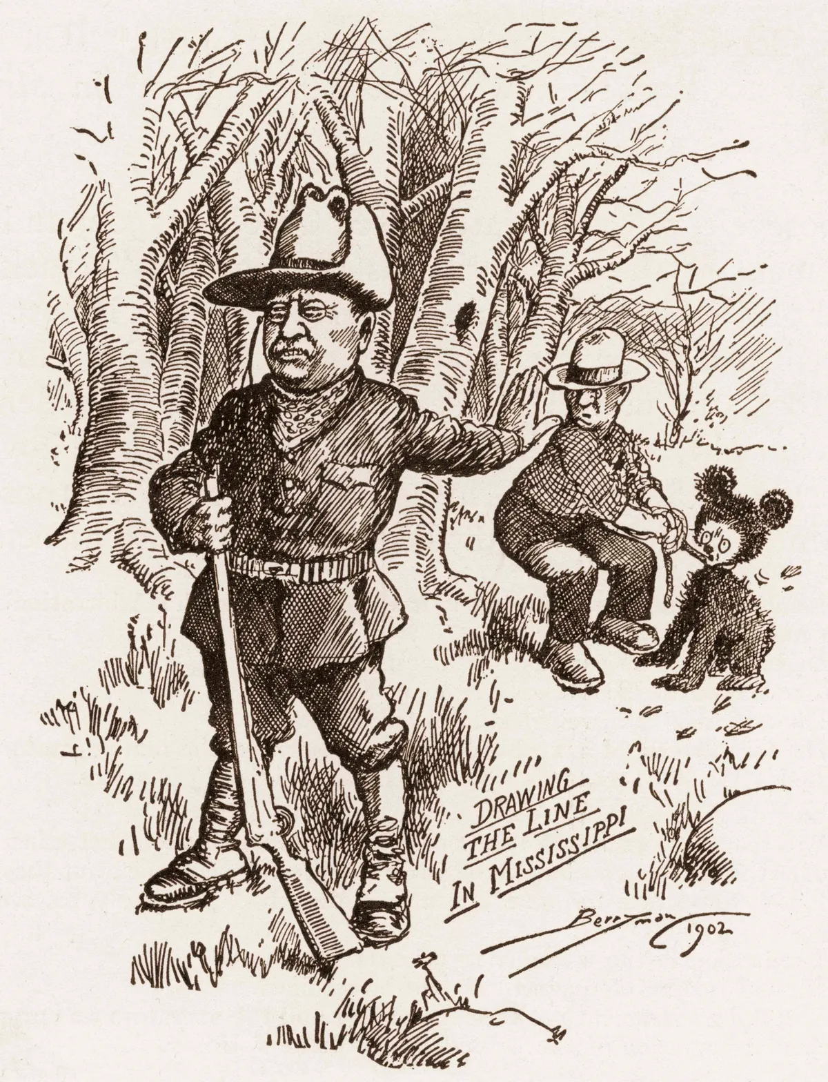 Political Cartoon, 'Drawing The Line In Mississippi'