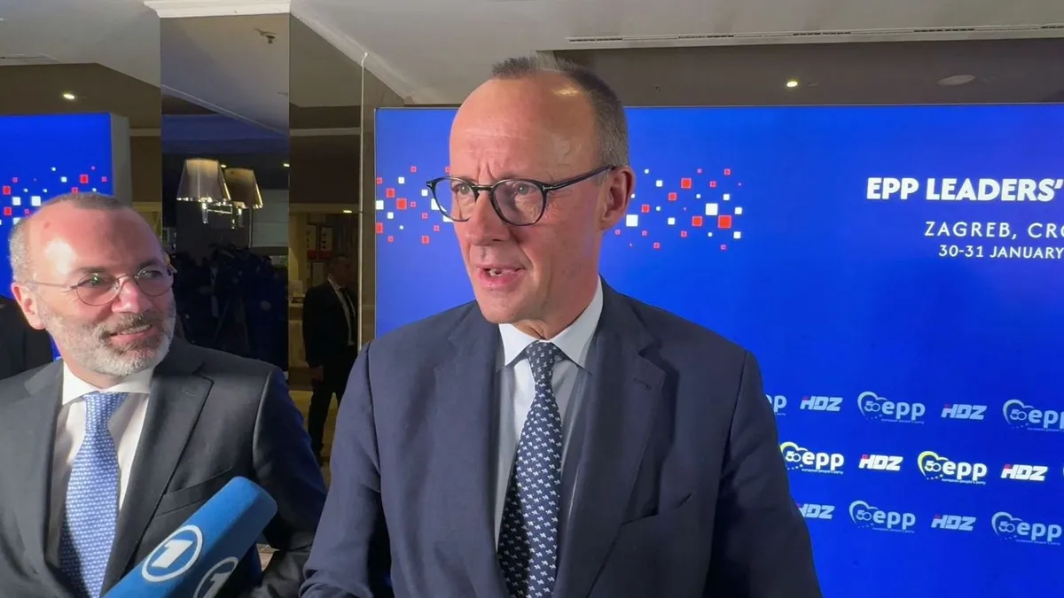 Manfred Weber és Friedrich Merz