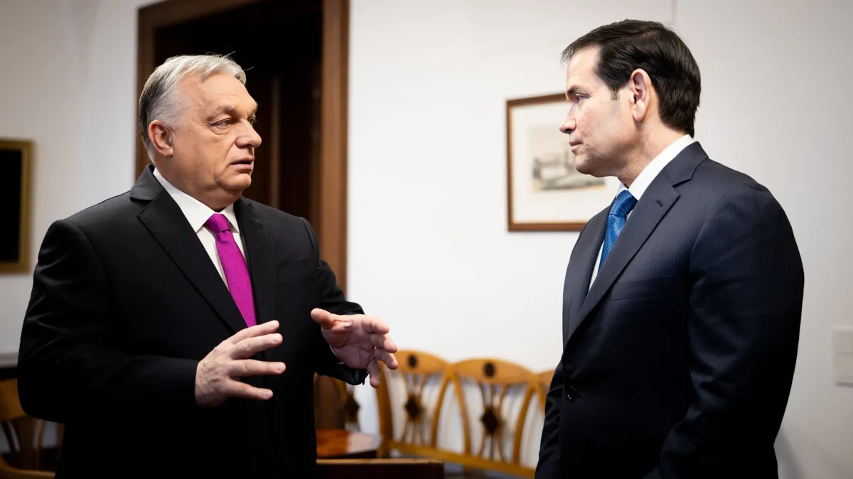 2026.02.16.Orbán Viktor és Marco Rubio közös sajtótájékoztató