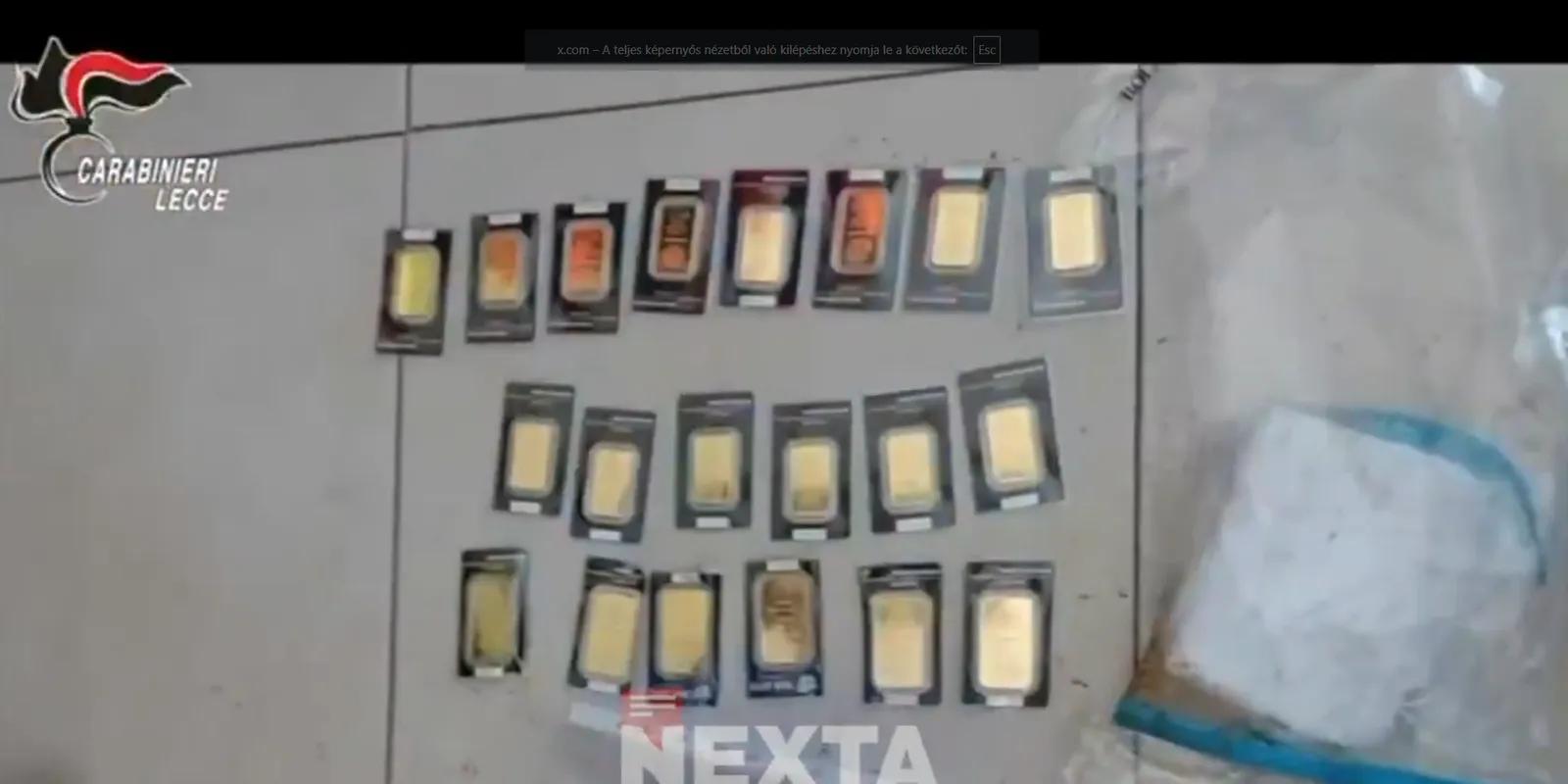 Véletlenül kidobott 20 aranyrudat a kukába egy olasz férfi