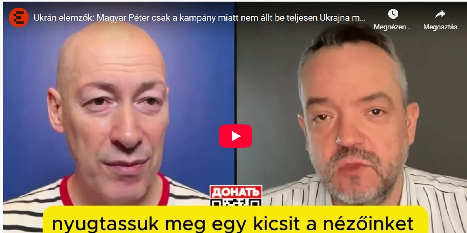 Zelenszkij kedvenc újságírója Magyar Pétert dícséri