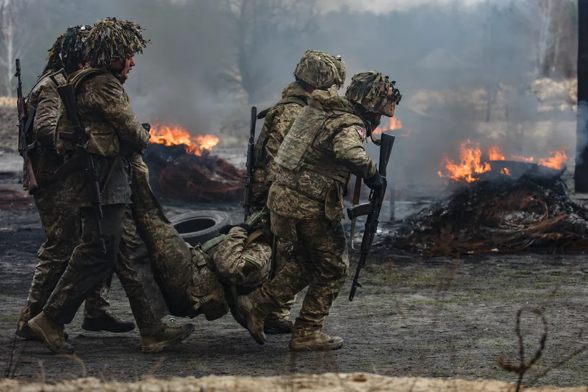 Ukraine,March,22,,2023,Ukrainian,Military,Practice,Assault,Tactics,At
