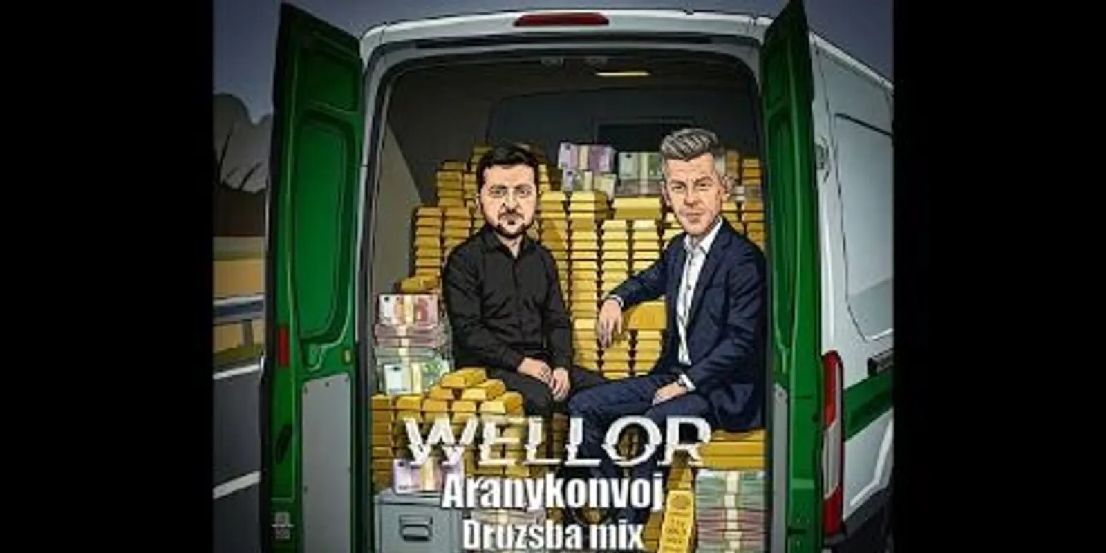 „De útba esik Magyar Péter” – dal az ukrán aranykonvojról