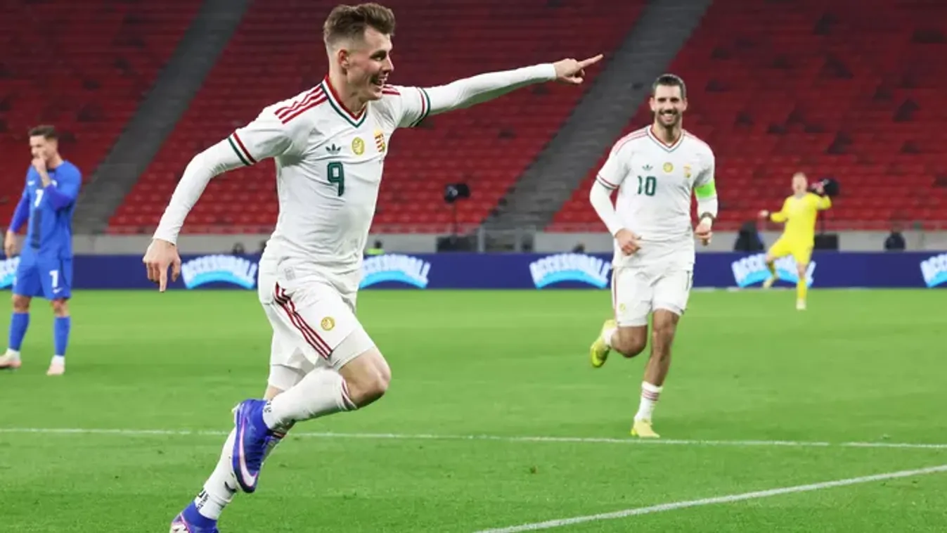 Beragyogta a Puskás Arénát a válogatott gólszerzőjének párja