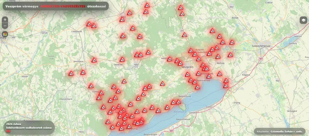 Egyre több a vadbaleset az utakon.