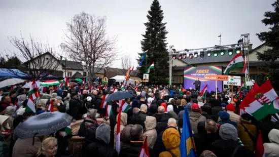 Orbán Viktor: „Az eső sem állíthat meg bennünket”