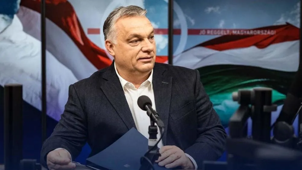 Orbán Viktor a Kossuth Rádió stúdiójában
