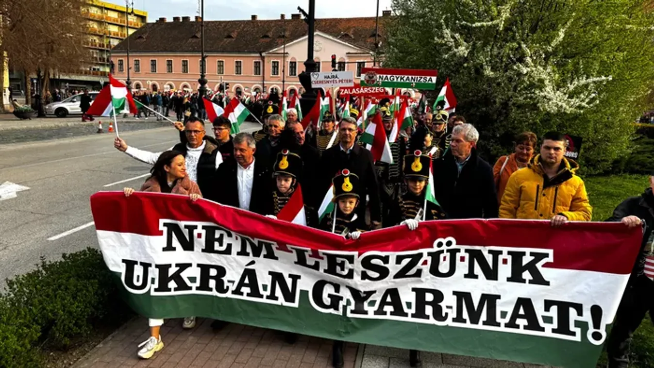 Így vonul a Békemenet Nagykanizsán, hidegrázós a látvány