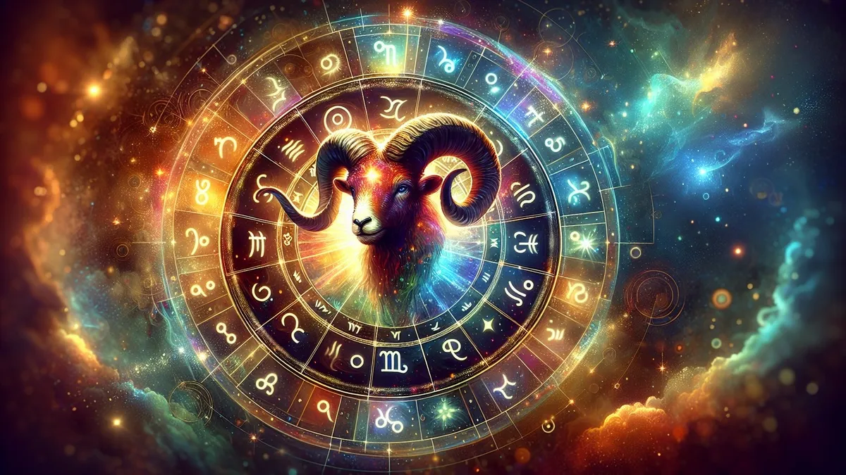 4 csillagjegy új fejezet nyílik az életében a Kos havában Aries,Zodiac,Sign,With,Bright,Sparkling,Astrology,Wheel,In,Background