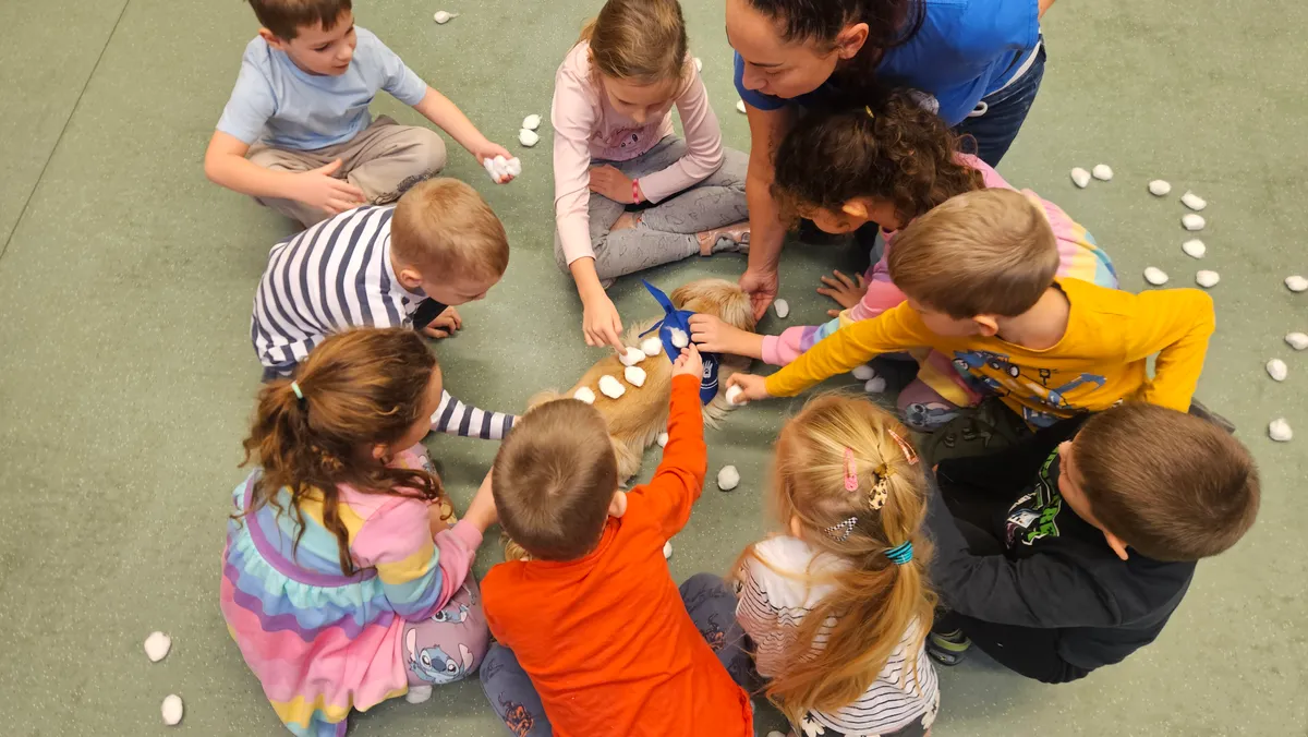 Angie kutyán szívesebben tanulják az ovisok az állatok testrészeit